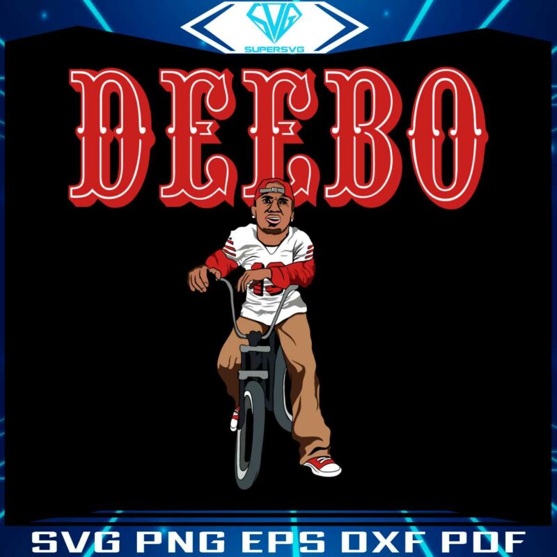 deebo-samuel-san-francisco-49ers-riding-bike-svg