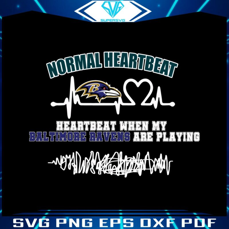 heartbeat-when-my-baltimore-ravens-are-playing-svg