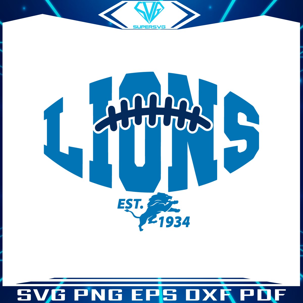 football-nfl-lions-est-1934-svg