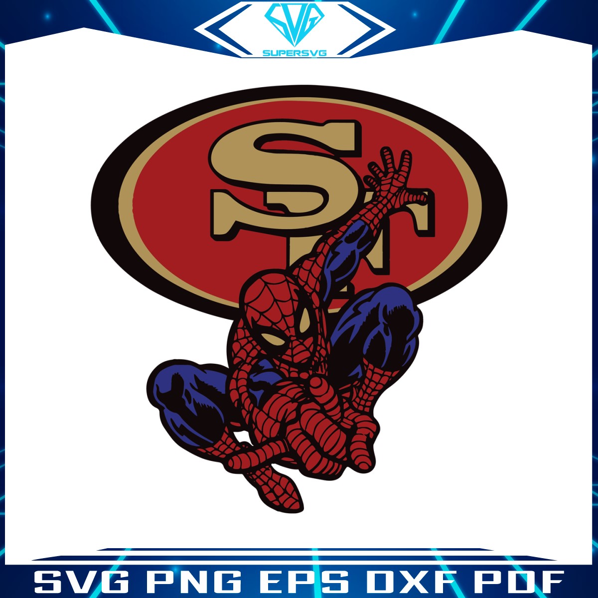 spiderman-san-francisco-49ers-svg