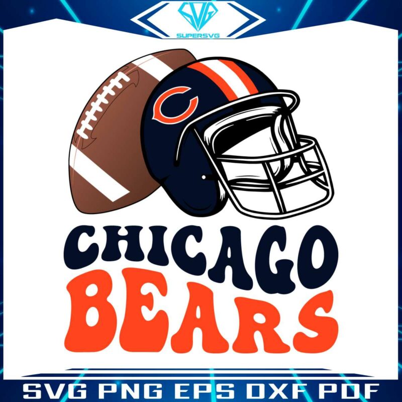 chicago-bears-football-helmet-svg-digital-download