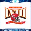 super-bowl-lviii-kansas-city-chiefs-helmet-svg