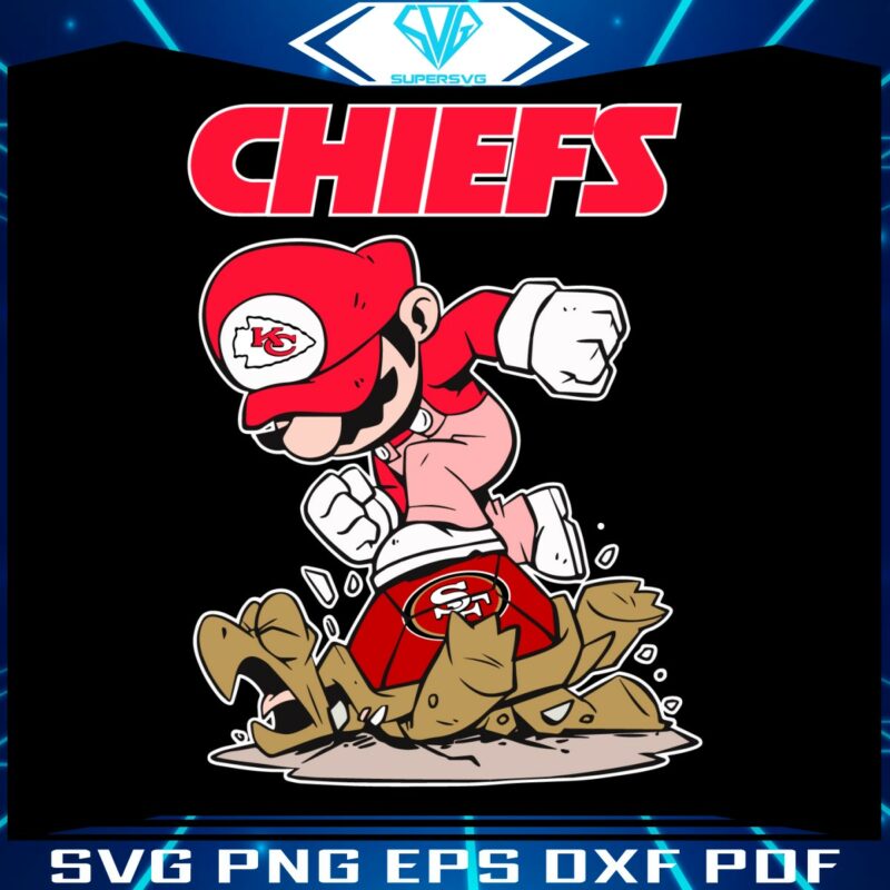 mario-chiefs-stomps-on-san-francisco-49ers-svg