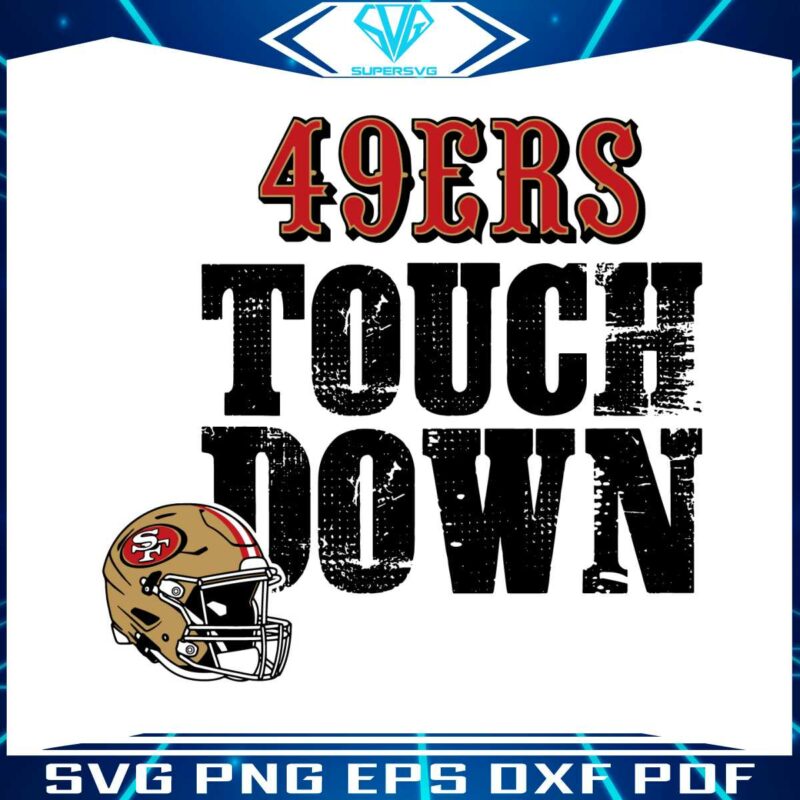 49ers-touch-down-helmet-svg-digital-download