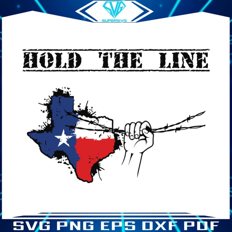 texas-hold-the-line-barbed-wire-svg