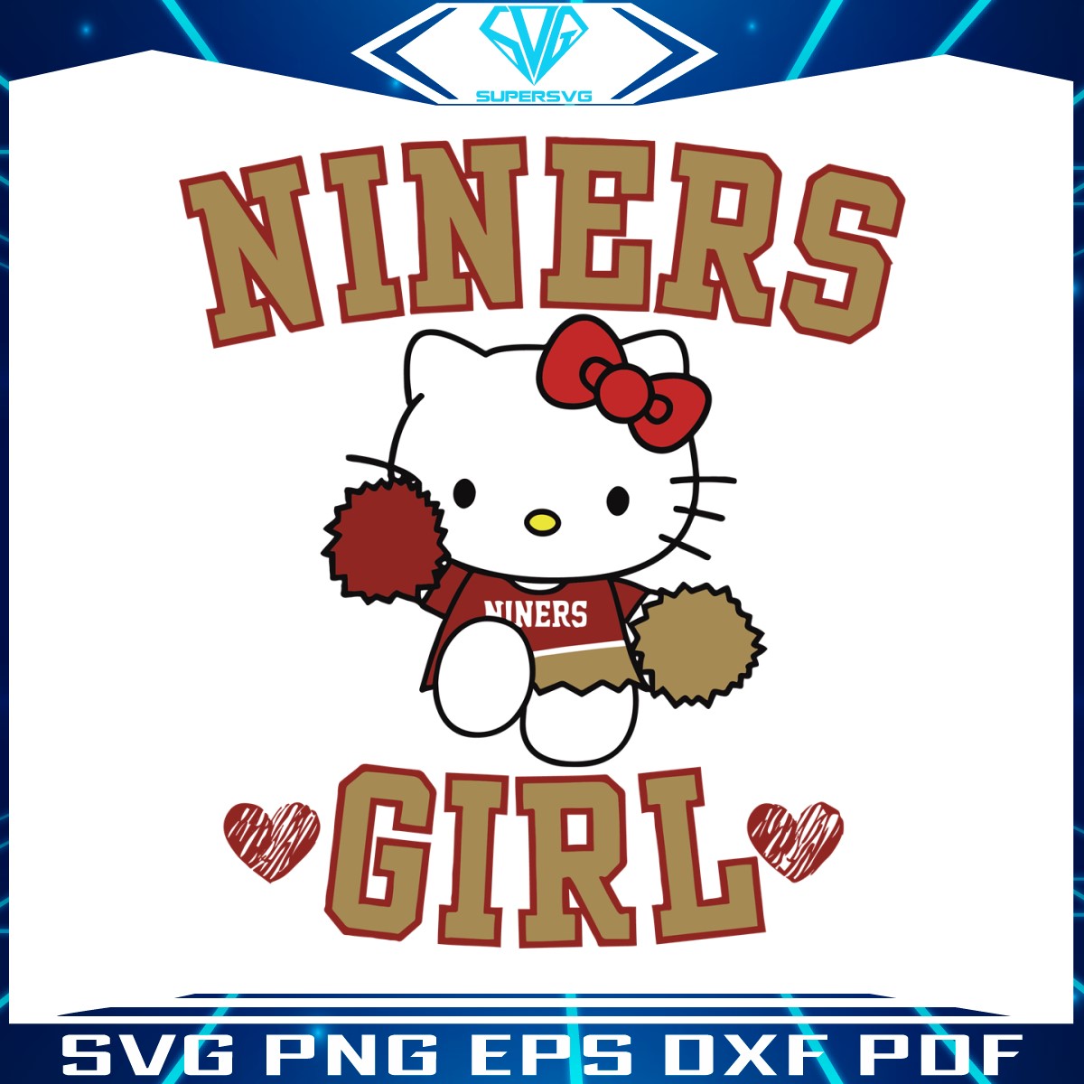 kitty-niners-girl-san-francisco-49ers-svg