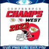 kansas-city-chiefs-conference-champs-west-2023-svg