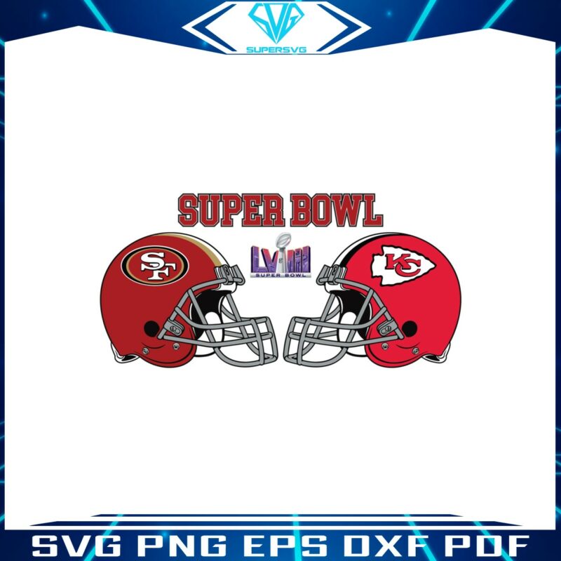 chiefs-vs-49ers-helmet-super-bowl-lviii-svg