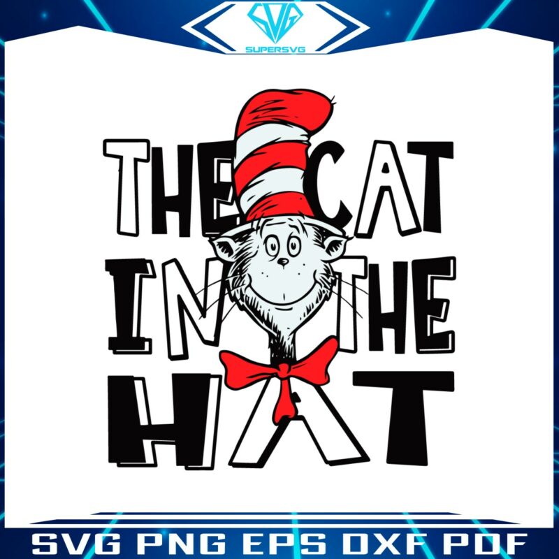 dr-seuss-the-cat-in-the-hat-svg