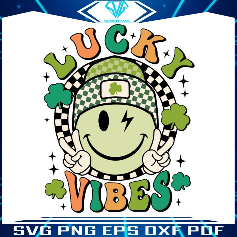 lucky-vibes-smiley-face-shamrock-svg