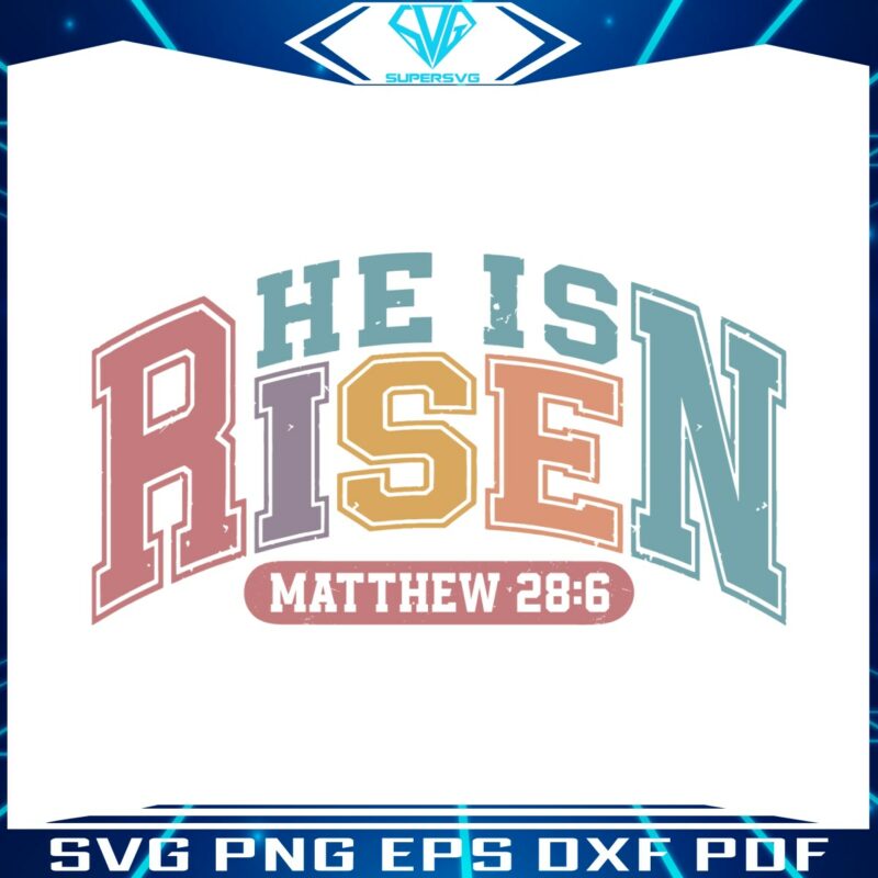 retro-he-is-risen-christian-easter-svg