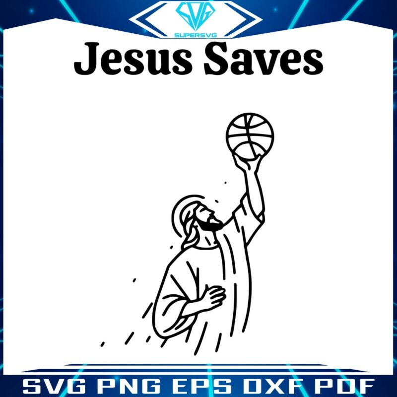 retrojesus-saves-playing-basketball-svg