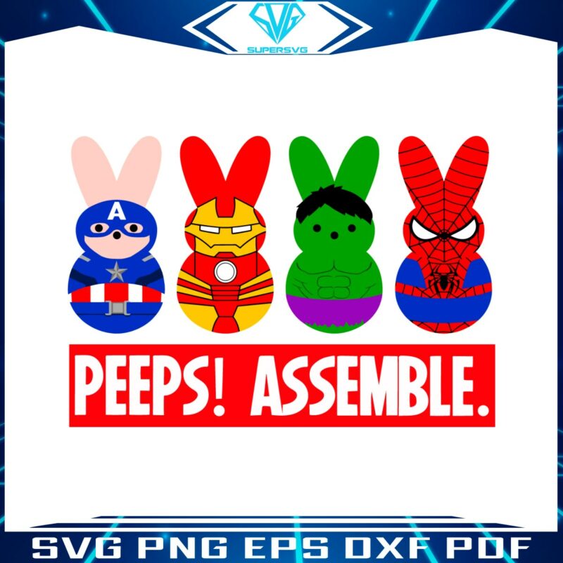 peeps-assemble-easter-day-superhero-svg