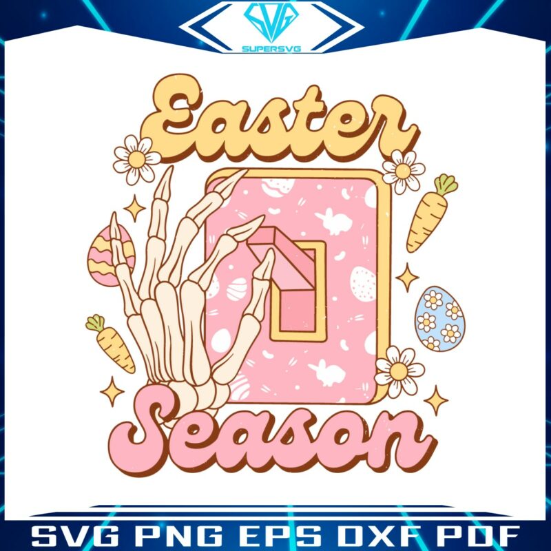 retro-easter-season-skeleton-hand-svg