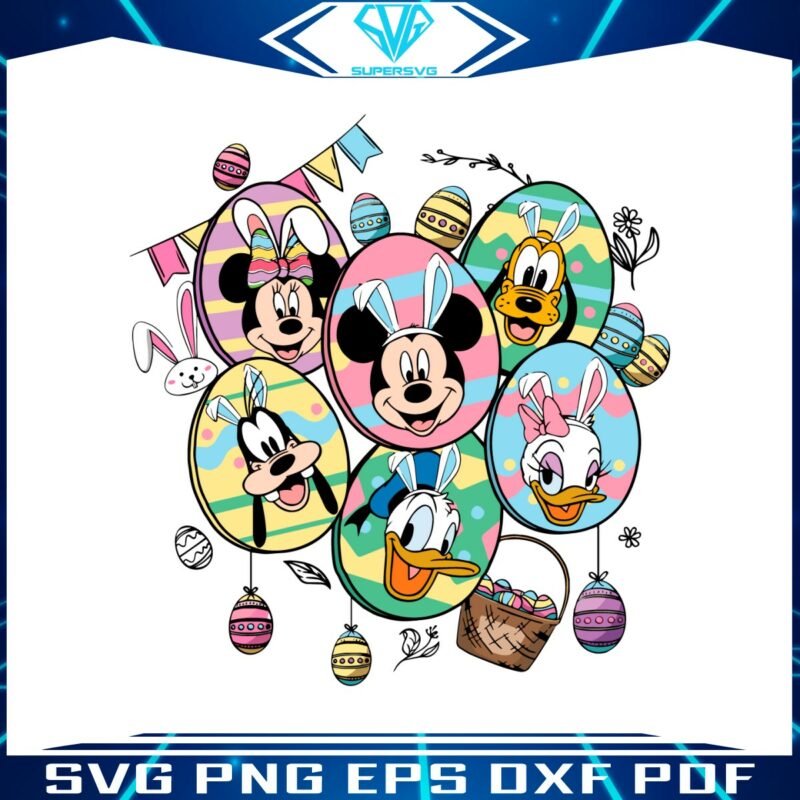 mickey-friends-with-bunny-ears-easter-eggs-svg