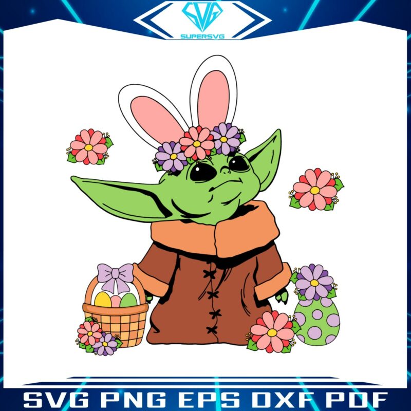 floral-baby-yoda-easter-eggs-svg