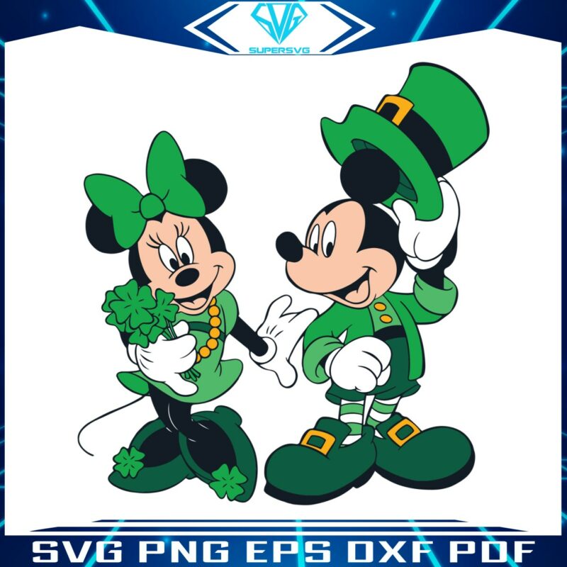 mickey-minnie-st-patricks-day-shamrock-svg