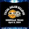 total-solar-eclipse-kerrville-texas-april-2024-svg
