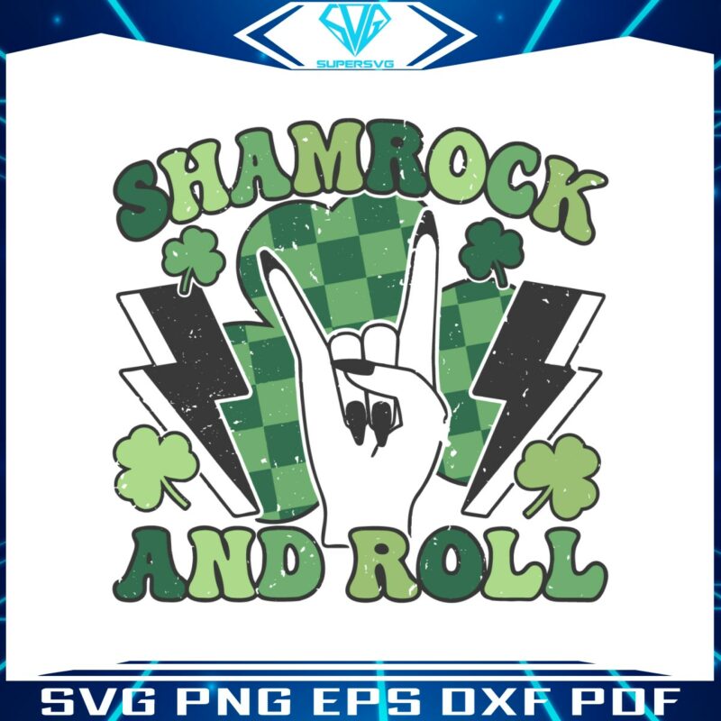 shamrock-and-roll-skeleton-hand-svg
