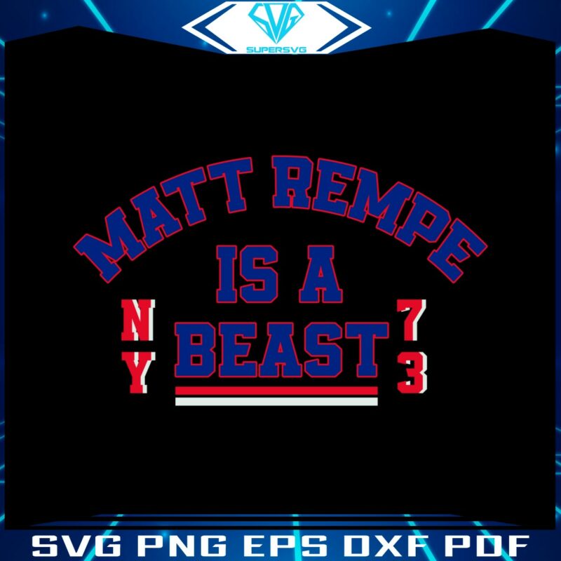 nhl-new-york-rangers-matt-rempe-is-a-beast-svg