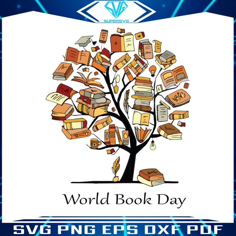 retro-world-book-day-tree-bookish-png