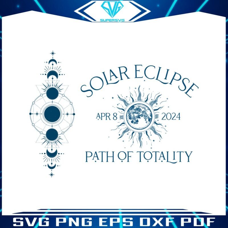 retro-solar-eclipse-2024-path-of-totality-svg