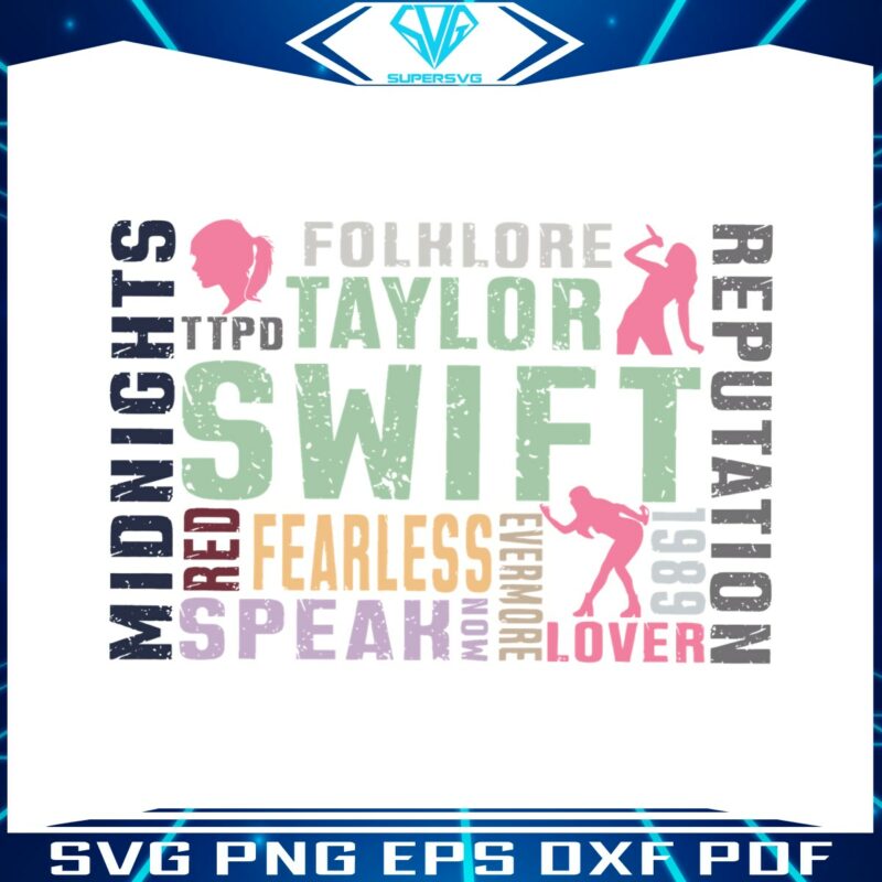 taylor-swift-fearless-folklore-albums-svg