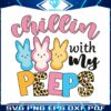 cute-chillin-with-my-peeps-bunny-svg