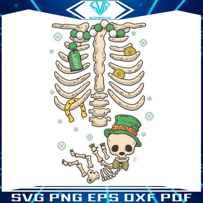 birth-announcement-st-patricks-day-skeleton-png