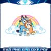 cartoon-bluey-and-bingo-rainbow-svg