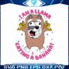 bluey-trixie-heeler-i-am-a-llama-eating-a-banana-svg