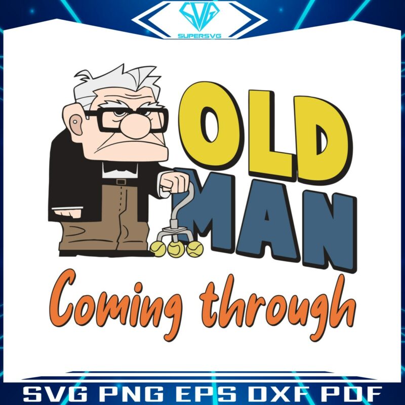 disney-carl-fredricksen-old-man-coming-through-svg