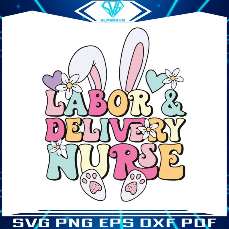 labor-and-delivery-nurse-easter-bunny-svg