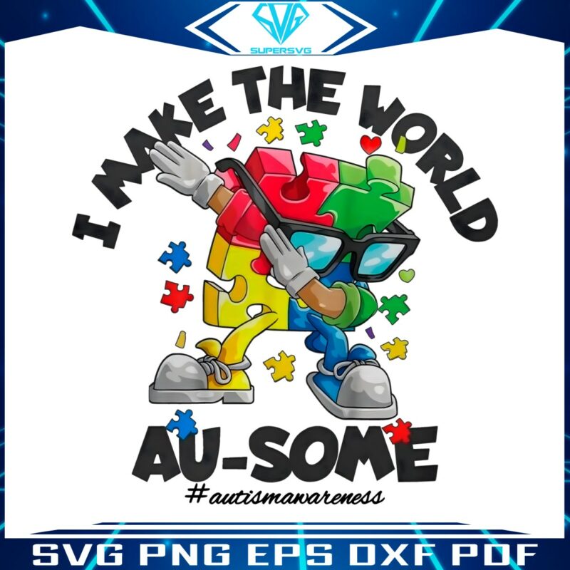 i-make-the-world-ausome-puzzle-piece-png