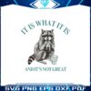 raccoon-it-is-what-it-is-and-it-is-not-great-png