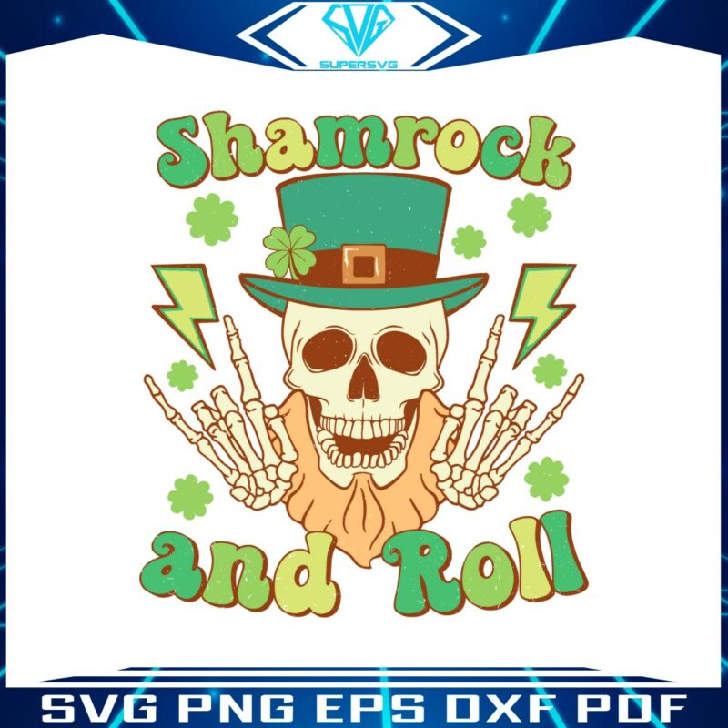 shamrock-and-roll-skull-st-patricks-day-svg