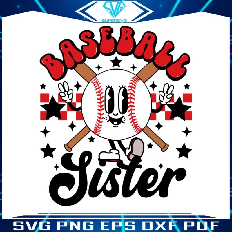 groovy-baseball-sister-checkered-svg