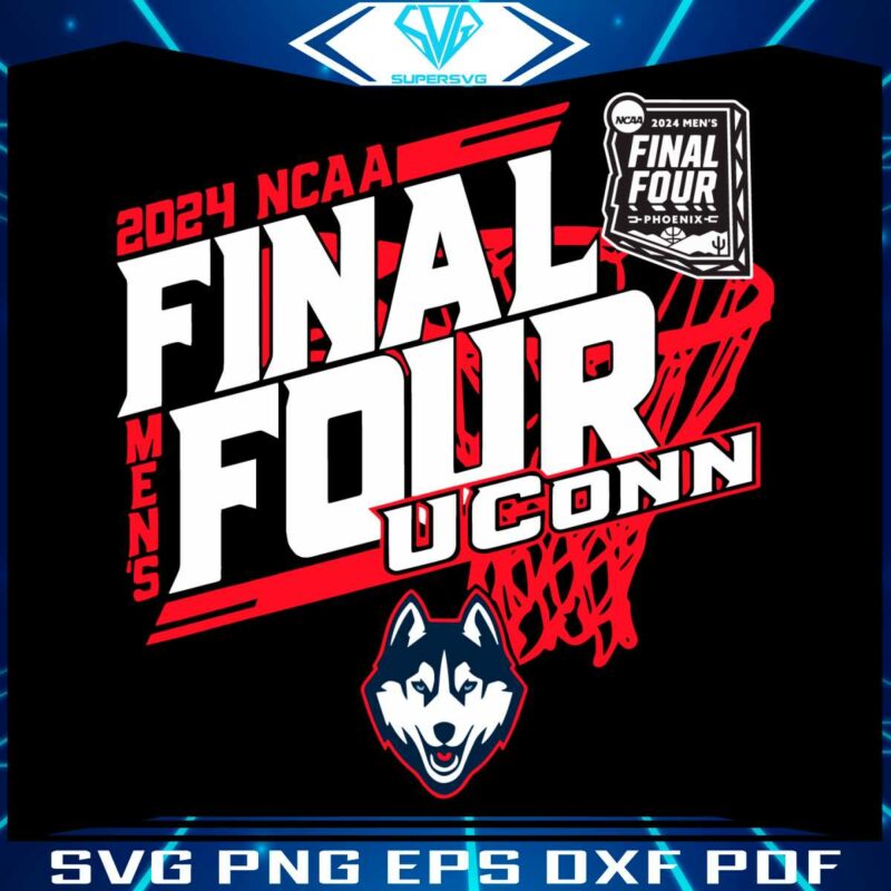 2024-ncaa-final-four-uconn-huskies-basketball-svg