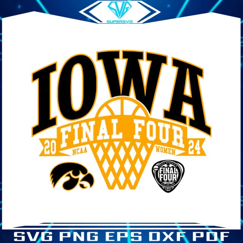 iowa-final-four-2024-womens-basketball-ncaa-svg