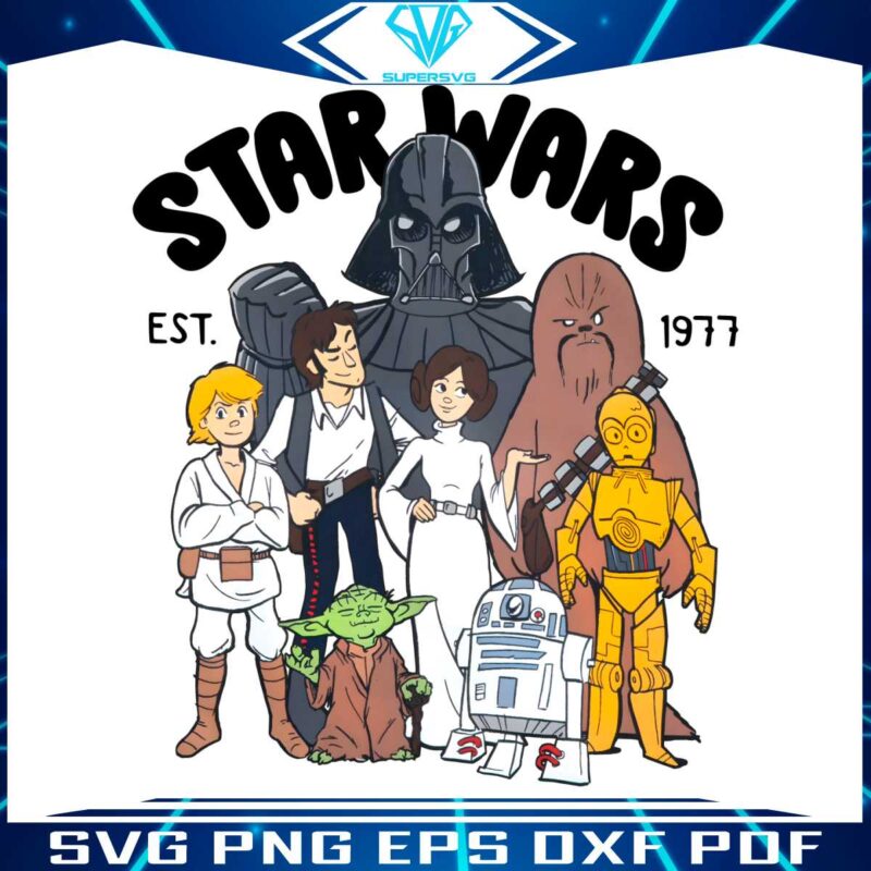 star-wars-est-1977-disney-characters-png