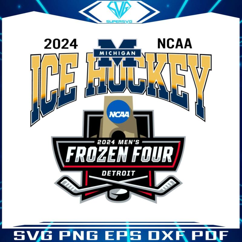 michigan-wolverines-ice-hockey-frozen-four-svg