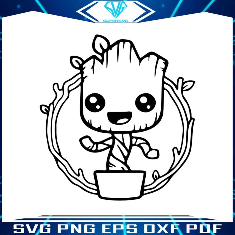 baby-groot-outline-guardians-of-the-galaxy-svg