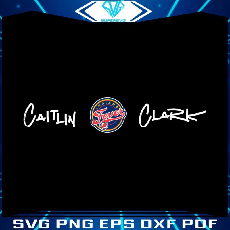 caitlin-clark-indiana-fever-basketball-team-svg