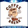 retro-coffee-break-est-2020-cartoon-logo-svg