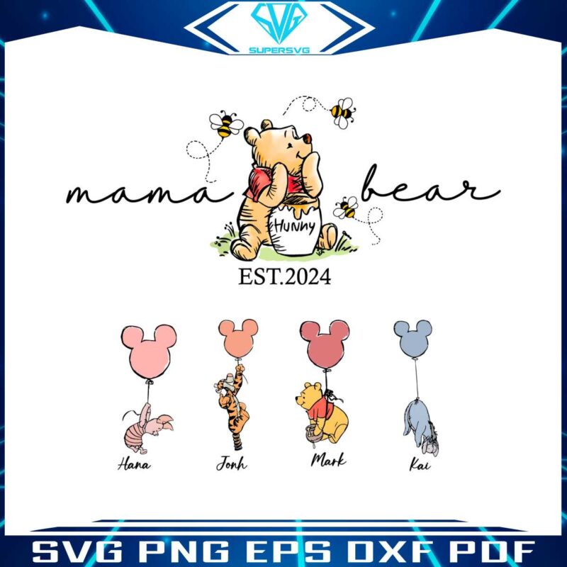 custom-mama-bear-est-2024-winnie-the-pooh-png