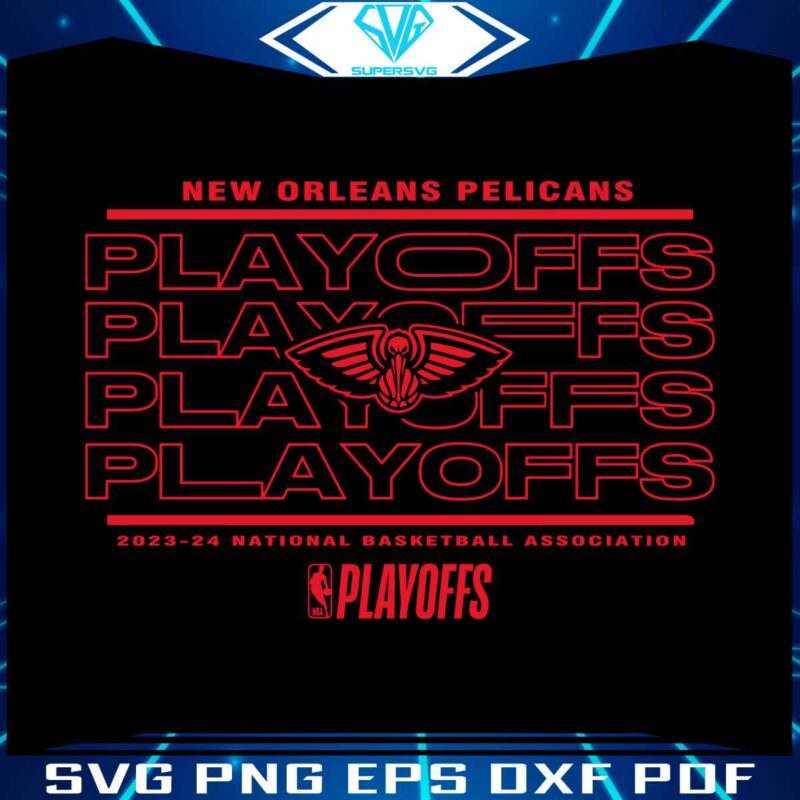 new-orleans-pelicans-2024-nba-playoffs-svg
