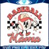 retro-baseball-mama-hat-checkered-svg