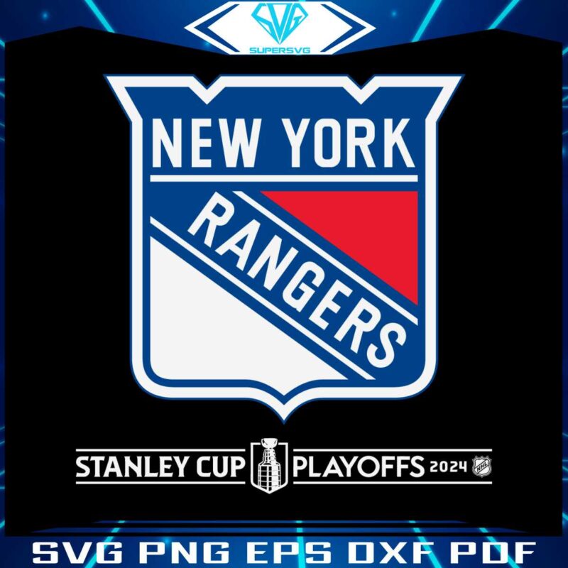 new-york-rangers-stanley-cup-playoffs-2024-svg