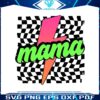 neon-mama-checkered-mom-lightning-bolt-svg