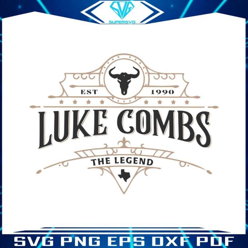 luke-combs-the-legend-est-1990-svg